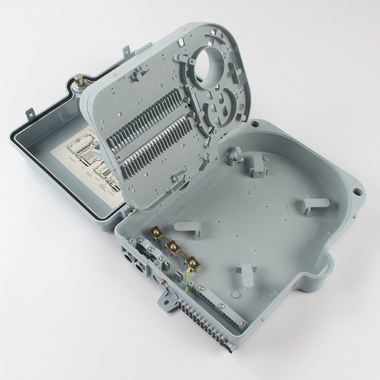 Cutie de distribuție a fibrei optice 1×16 – 16 fibre GPON/EPON, montaj exterior pe stâlp sau pe perete