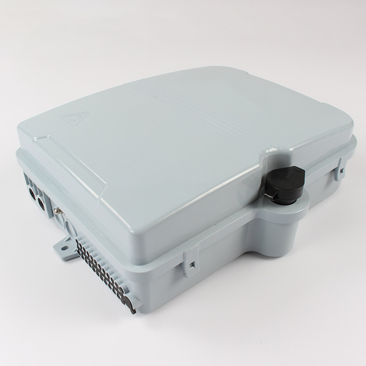 Cutie de distribuție a fibrei optice 1×16 – 16 fibre GPON/EPON, montaj exterior pe stâlp sau pe perete