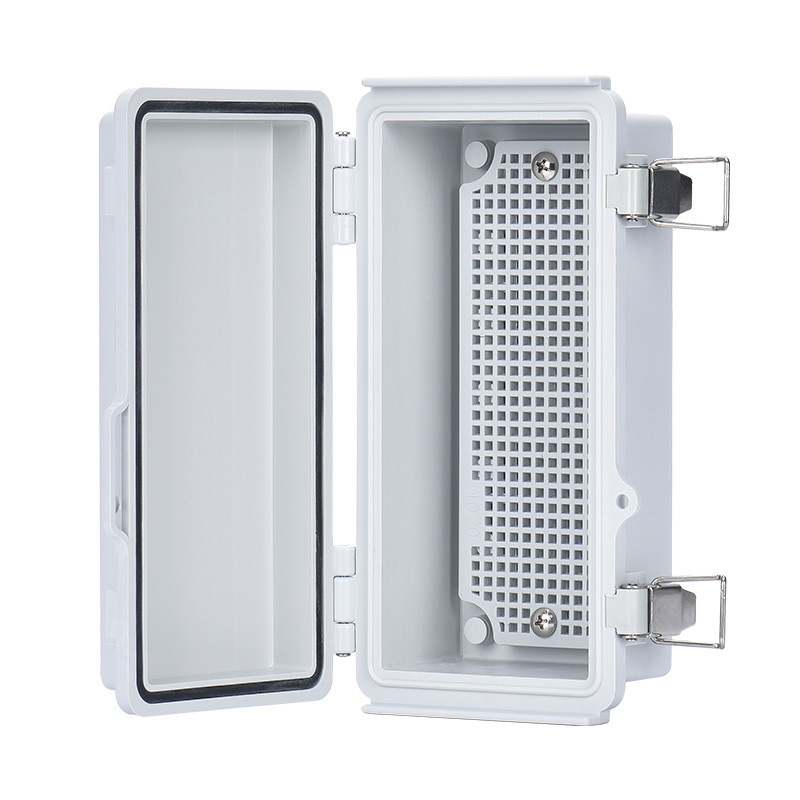 Cutie de distribuție din plastic ABS, impermeabilă, pentru exterior, cu încuietoare