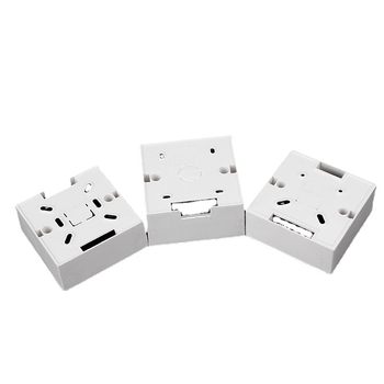 Otvorená krabica na rozvody z PVC, odolná voči ohňu, zosilnený dizajn, na stenu