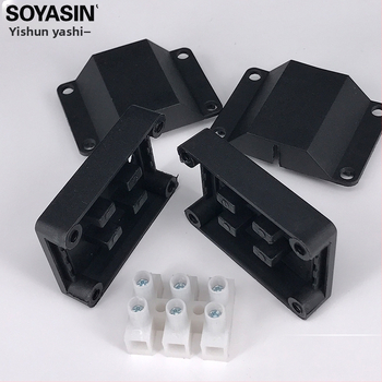 SOYASIN/Shunyashi Plastična Tropozicijska Kutija za Terminale (PP, IP20), Montaža Zaključnim Vijcima, 3-Pin Kutija za Spojeve