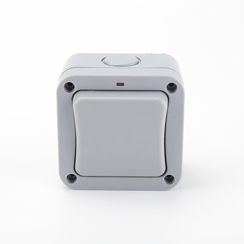 Minte εξωτερικός αδιάβροχος διακόπτης 20A, με κουτί διακλάδωσης προστατευόμενο από πιτσιλίσματα, για κήπο και εσωτερικό μπάνιο