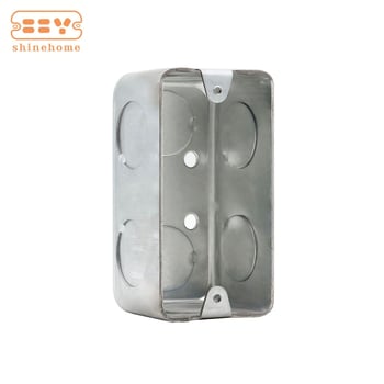 Cutie de joncțiune dreptunghiulară, carcasă și capac din oțel galvanizat, IP66, montaj pe perete