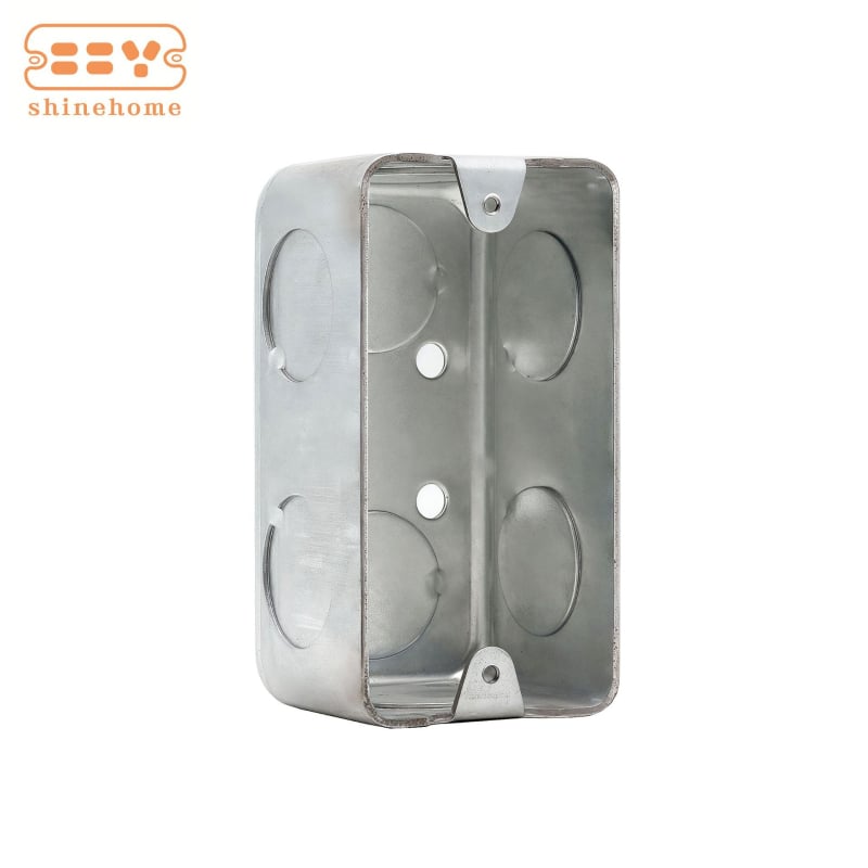 Cutie de joncțiune dreptunghiulară, carcasă și capac din oțel galvanizat, IP66, montaj pe perete