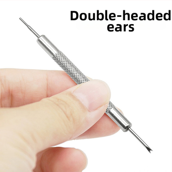 Pulksteņu remonta komplekts: korpusa atvērtājs, siksnas atdalītājs, siksnas regulētājs, pin izspiedējs, mazs āmurs, nerūsējošais tērauds — zīmols Xing wei qiang