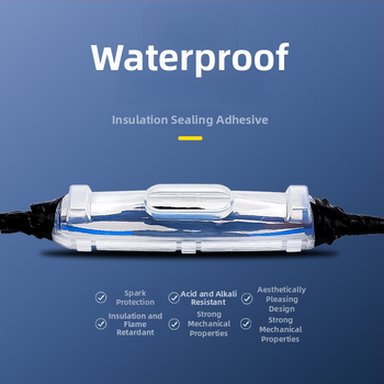Vodotesná spojovacia skrinka s injektážou lepidla pre vonkajšie verejné osvetlenie, ponorená pod vodou, IP68, GNDT-Z01, pre káble s nízkym napätím 1,5–300 mm²