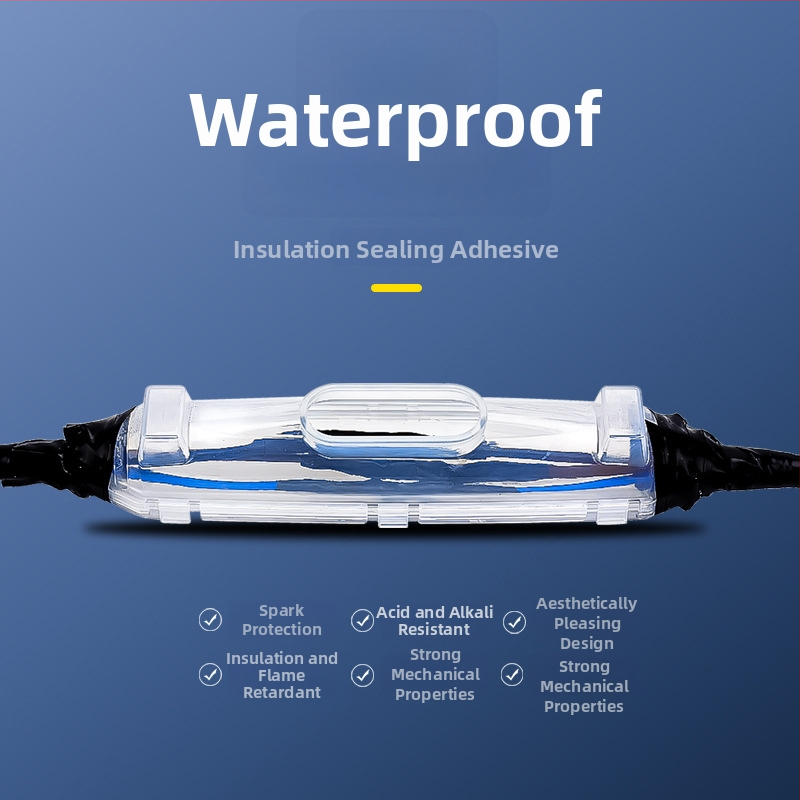 Vodotesná spojovacia skrinka s injektážou lepidla pre vonkajšie verejné osvetlenie, ponorená pod vodou, IP68, GNDT-Z01, pre káble s nízkym napätím 1,5–300 mm²