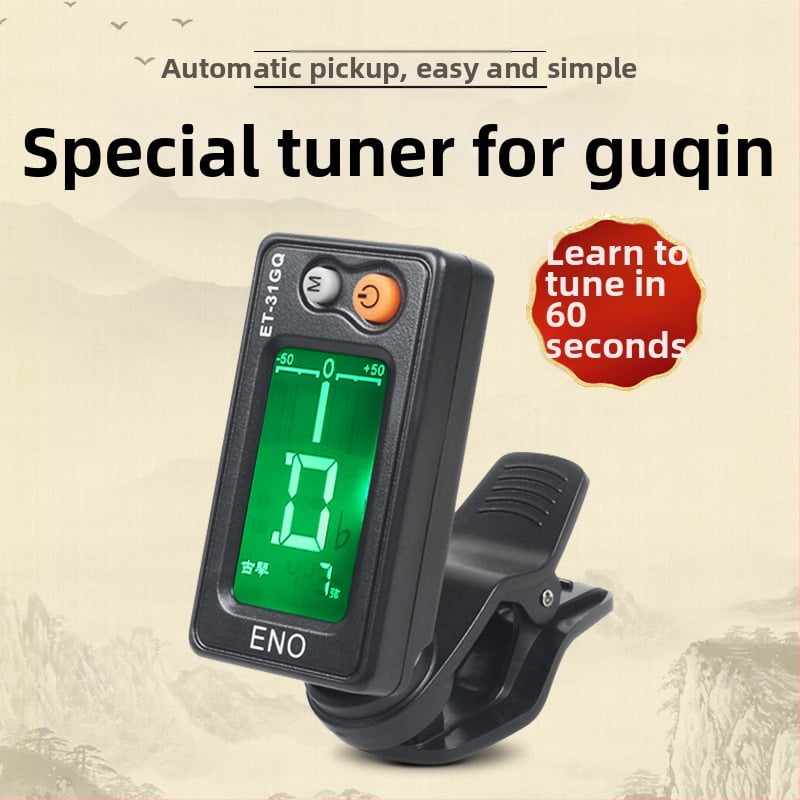 ENO ET-31GQ Guqin hangoló — Elektronikus hangoló Guqin-hoz metronommal és capoval