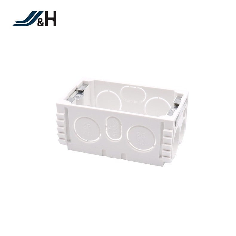 JH Skrytá krabica na stenu pre vypínač podľa austrálskeho štandardu s ochranou a vstupom káblov