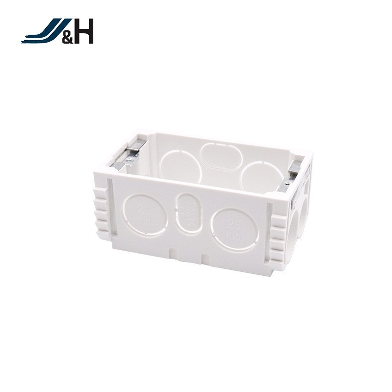 JH Skrytá krabica na stenu pre vypínač podľa austrálskeho štandardu s ochranou a vstupom káblov