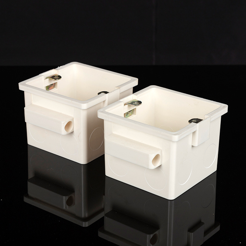 Cutie ascunsă pentru conectarea cablurilor, design îngroșat, pre-montată, din PVC, seria 60/70, filetată