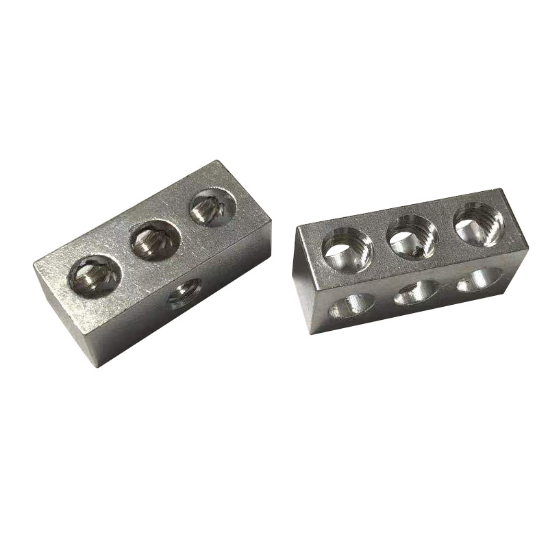 Едноредов заземителен меден шинен клемен блок — Uplift; серия: детайли по запитване; приложение: заземляща и нулева шина