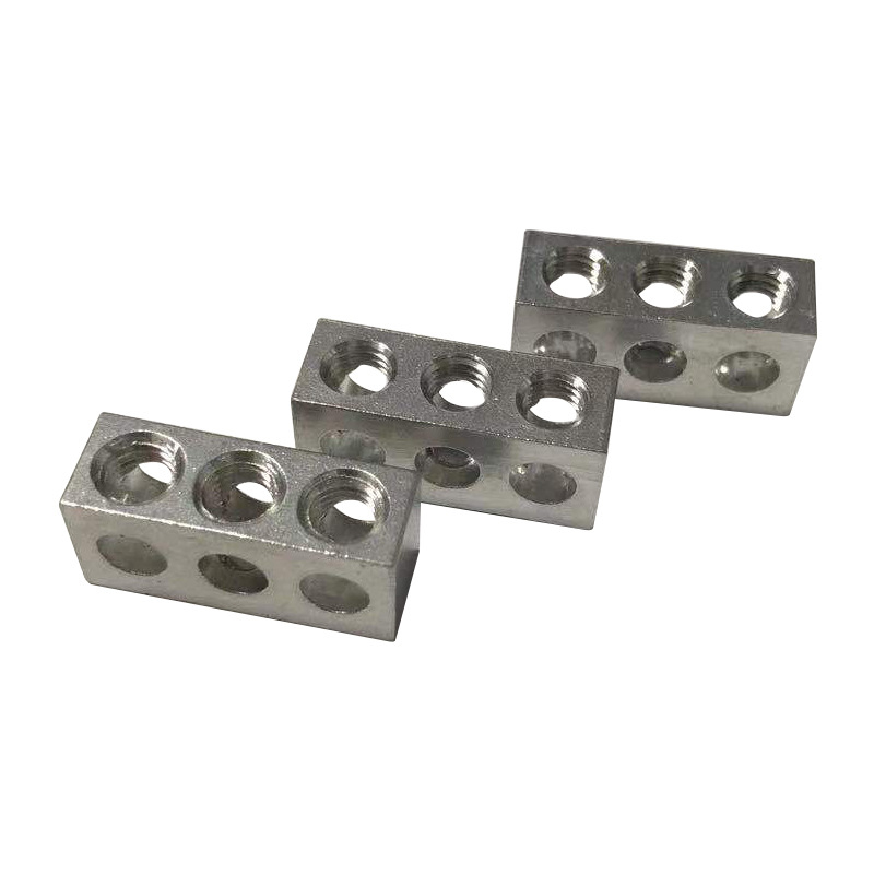 Едноредов заземителен меден шинен клемен блок — Uplift; серия: детайли по запитване; приложение: заземляща и нулева шина