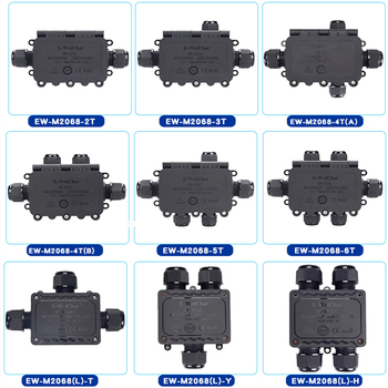 IP68 plastična vodootporna kutija za spojnice, pet-putna, s terminalom, za vanjsku rasvjetu