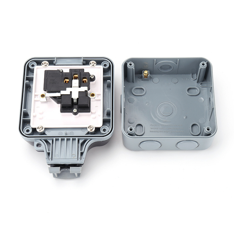 Cutie de legături impermeabilă pentru exterior, monogang, pentru conexiuni electrice