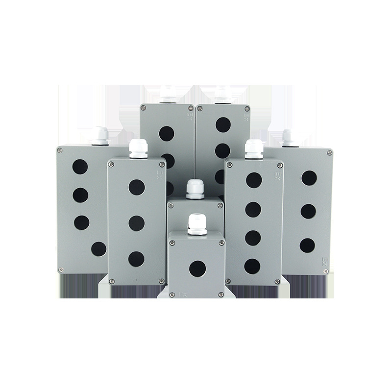 Metalna kutija za gumbe od lijevanog aluminija, vodootporna, otvor promjera 22 mm, kutija za terminalni prekidač, aluminijska legura, za vanjsku uporabu