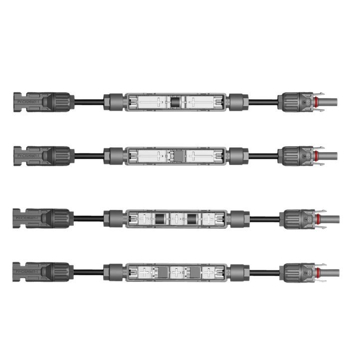 Cutie de conexiuni pentru modul fotovoltaic - flexibilă, ușoară, bandă tip stilou drept - Certificată TÜV - Brand: Lihui lh