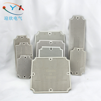 Placă inferioară impermeabilă pentru cutie de conexiuni cu accesorii din plasă, ABS plastic, pentru conexiuni de alimentare industriale