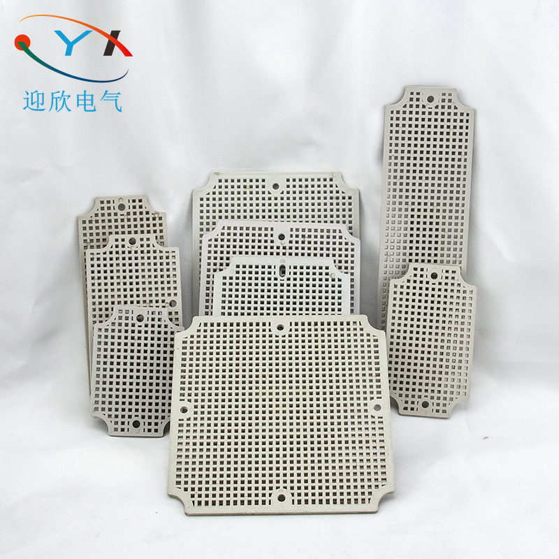 Placă inferioară impermeabilă pentru cutie de conexiuni cu accesorii din plasă, ABS plastic, pentru conexiuni de alimentare industriale