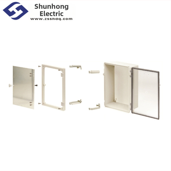 BOXCO ABS vodotesná dvojdverová skriňa – perforovateľný dizajn (materiál ABS/PC, vodotesný, dvojdverová, priemyselný kryt, elektrická skrinka)