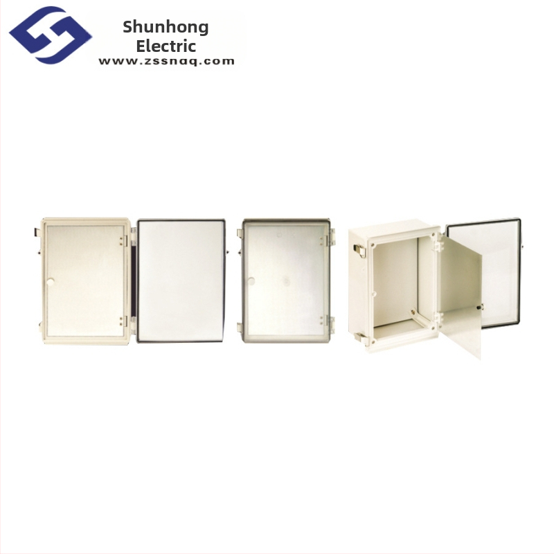 BOXCO ABS vodotesná dvojdverová skriňa – perforovateľný dizajn (materiál ABS/PC, vodotesný, dvojdverová, priemyselný kryt, elektrická skrinka)