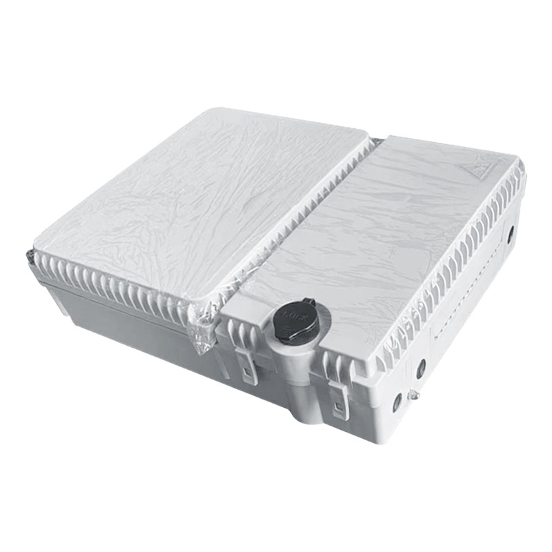 16-jadrová optická spojovacia skrinka, vodotesná IP56, telekomunikačná trieda, 3 vstupy 16 výstupov