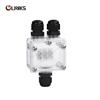 Кутия за свързване за мониторинг, IP68, външна пластмасова квадратна, водоустойчива, 4-пътна кабелна, J-wiring