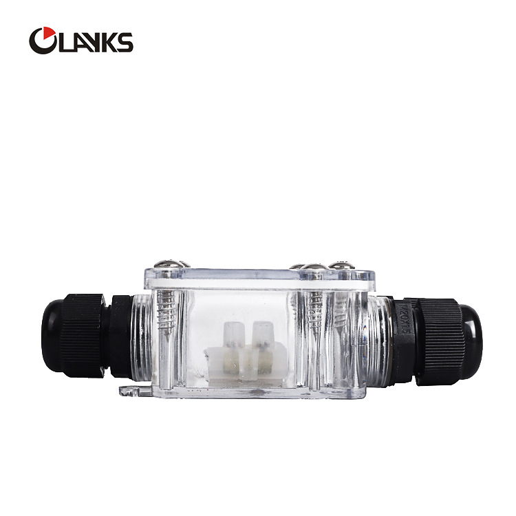 Кутия за свързване за мониторинг, IP68, външна пластмасова квадратна, водоустойчива, 4-пътна кабелна, J-wiring