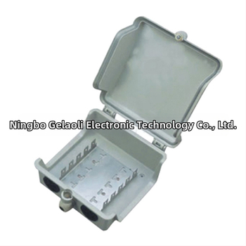 50 dvojíc telefónna rozvodná skrinka, vonkajšia vodotesná, nástenná montáž, puzdro z PC plastu, so zámkou