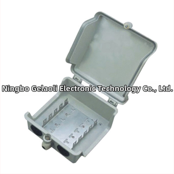 50 dvojíc telefónna rozvodná skrinka, vonkajšia vodotesná, nástenná montáž, puzdro z PC plastu, so zámkou