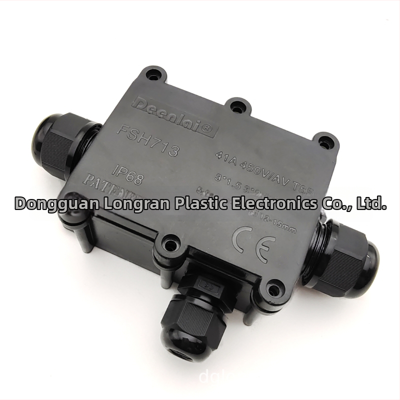 Longran IP68 vodotesné uzatvorené puzdro na napájací kábel pre vonkajšie podvodné osvetlenie, vhodné pre malé domáce spotrebiče