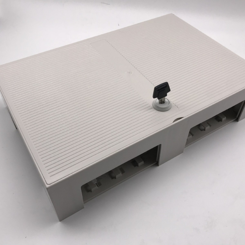 Cutie de distribuție telefonică, stil Köln, modul Snap-On pentru 100 perechi, utilizare în interior, cablaj deschis/ascuns