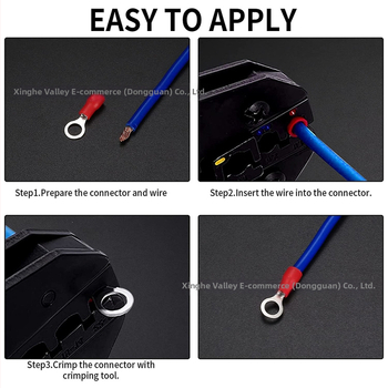 102 ks kruhového typu predizolované krimp terminály RV1.25/2/3.5/5.5 pre automobilovú elektroniku