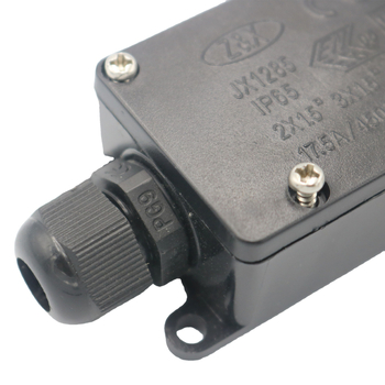 IP65 vízálló csatlakozó doboz kültéri föld alatti világításhoz, egy bemenet és egy kimenet, két végén terminálblokkokkal