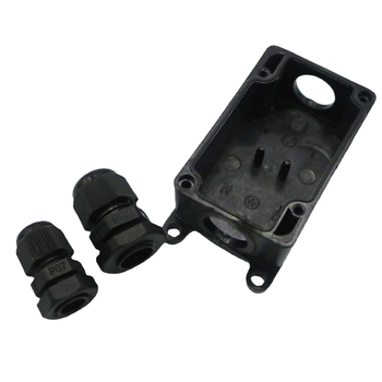 IP65 vízálló csatlakozó doboz kültéri föld alatti világításhoz, egy bemenet és egy kimenet, két végén terminálblokkokkal