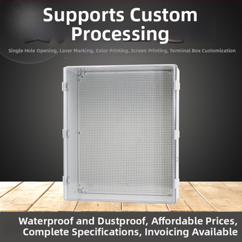 ABS plastový priehľadný vodotesný kryt pre vonkajšie monitorovanie a napájacie zariadenie, uzatvárateľná spojovacia skrinka