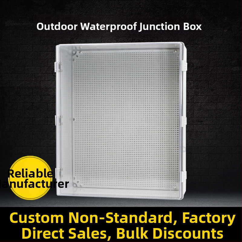ABS plastový priehľadný vodotesný kryt pre vonkajšie monitorovanie a napájacie zariadenie, uzatvárateľná spojovacia skrinka