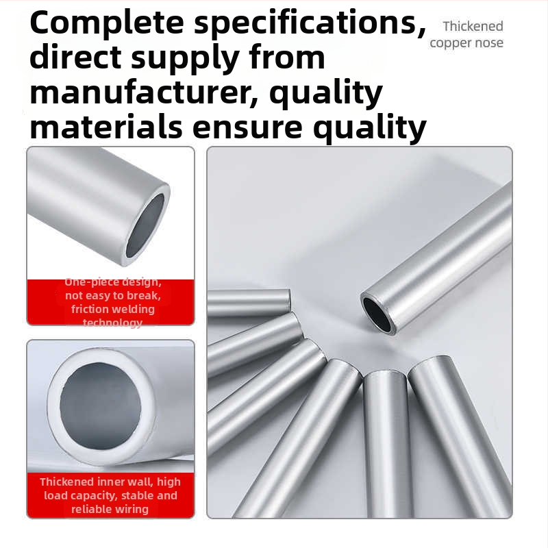 GL alumīnija caurulveida terminālis, sērija GL, paredzēts sadales kastēm, paneļiem, kuģu būvētavām un elektroiekārtām
