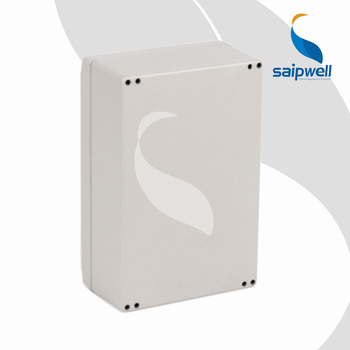 Matná hliníková vodotesná krabica na rozvody s ovládacím tlačidlom