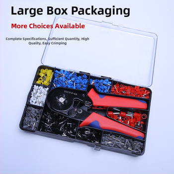 Lh/lehao 10-полюсен тръбоподобен изолиран клемен блок комплект с пинови терминали и конектори за кабели