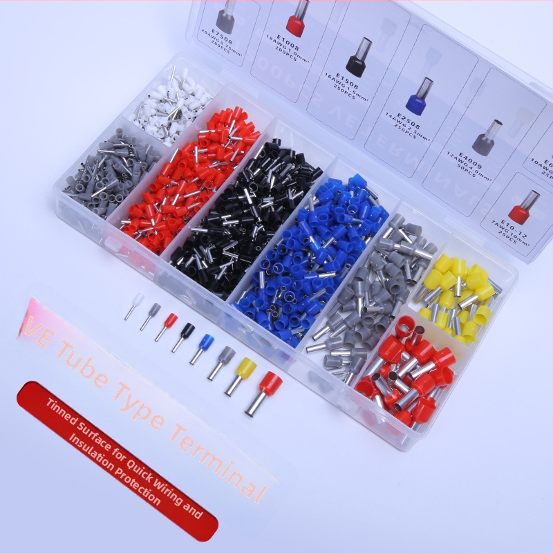 Lh/lehao 10-полюсен тръбоподобен изолиран клемен блок комплект с пинови терминали и конектори за кабели