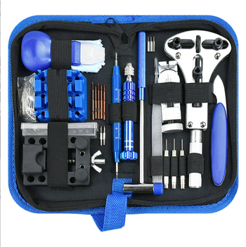 Pulksteņu remonta komplekts, 185 gab., tērauda instrumenti, pamata pulksteņu remontam, Neto svars 0.636 kg