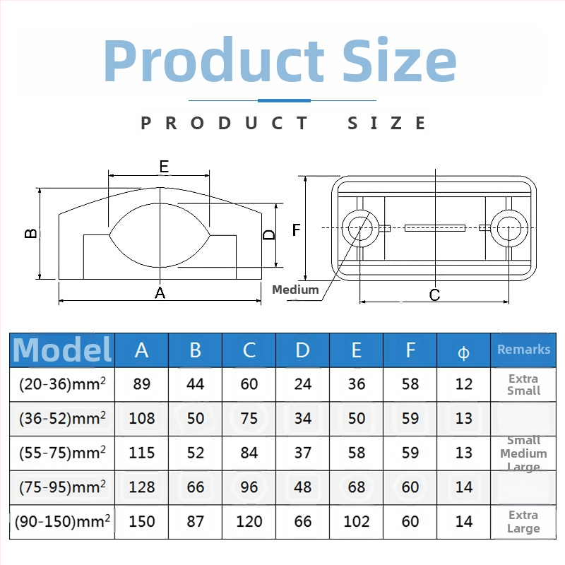 Augstsprieguma kabeļu skava no neilona, piemērota šķirtināšanas kastēm, izmēri K13, K25, K20, K36; ražots Wenzhou, Zhejiang