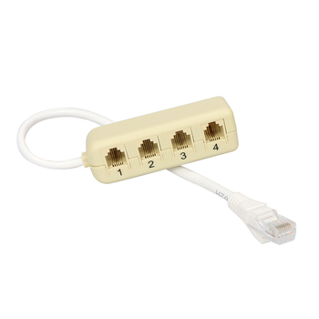 Anfangpu hálózati kábel–telefonvonal adapter RJ45–RJ1, 4-pontos telefon interfész
