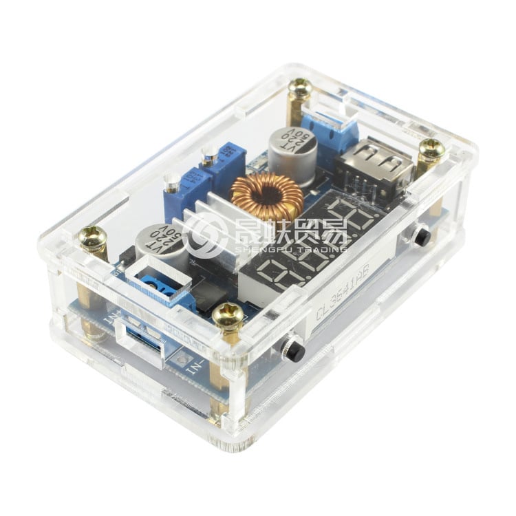 5A-os lépcsőzetes tápegység USB-vel, bemenet 5-36V, kimenet 2-32V, digitális feszültség- és árammérő kijelző, modell XY-HX