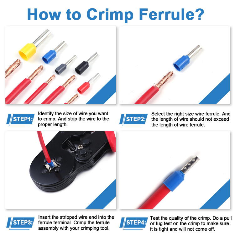 VE тръбена клема за свързване, меден конектор