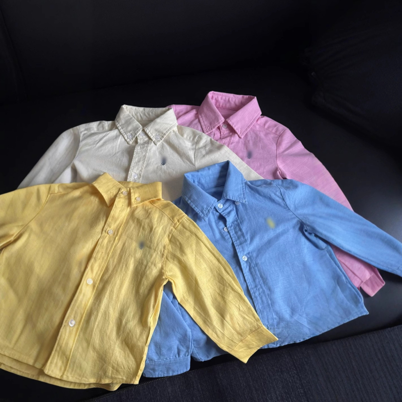 Dječja košulja s dugim rukavima - unisex, britanski stil, 50% pamuk, za uzrast 3–8 godina