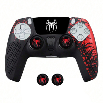 Θήκη χειριστηρίου Spider-Man για PS5, προστατευτική θήκη σιλικόνης για P5, καπάκι joystick, αυτοκόλλητο χειριστηρίου παιχνιδιών, dropshipping.