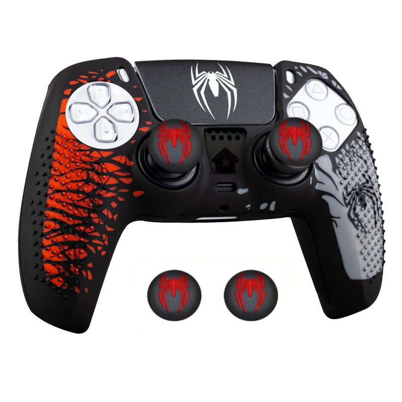 Θήκη χειριστηρίου Spider-Man για PS5, προστατευτική θήκη σιλικόνης για P5, καπάκι joystick, αυτοκόλλητο χειριστηρίου παιχνιδιών, dropshipping.