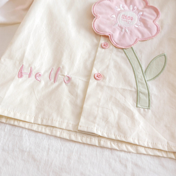 Detská blúzka pre dievčatá s dlhými rukávmi, kórejský štýl, 95% bavlna, potlač písmen a kvetov, jar-jesene